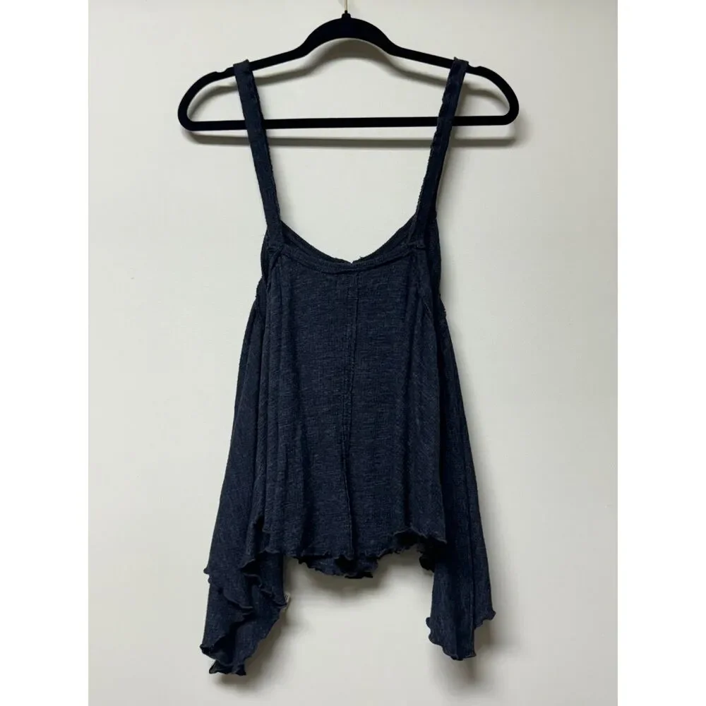 FREE PEOPLE We The Free Dream Weaver Tank Coconut Shell Buttons, Sz S